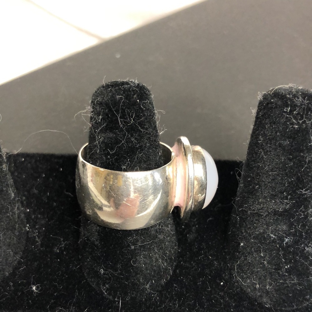 Silver ring signed by make - Picture 2 of 3